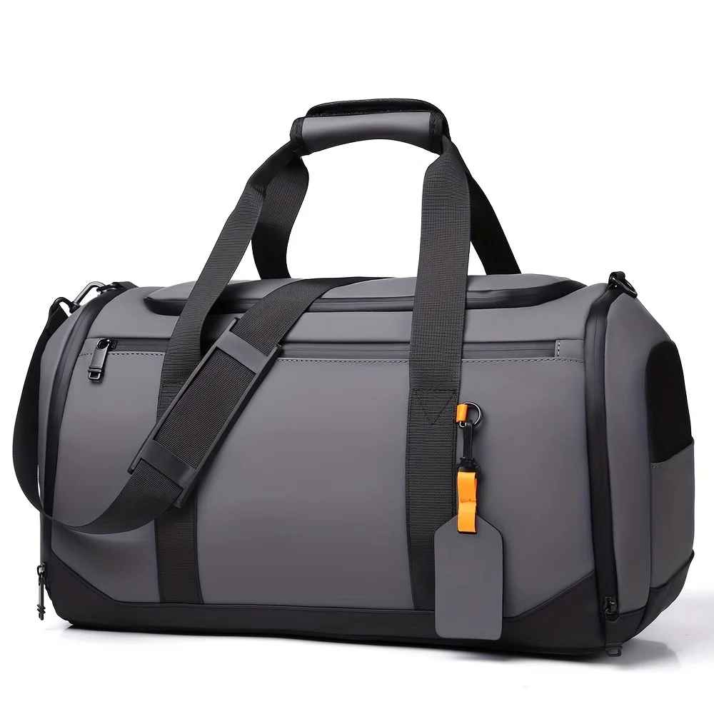 sac de voyage homme multicompartiments gris