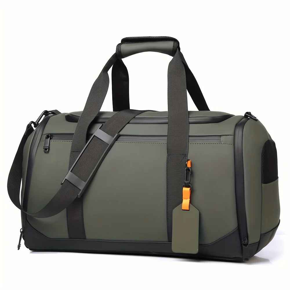 sac de voyage homme multicompartiments vert