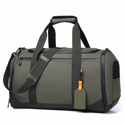 sac de voyage homme multicompartiments vert